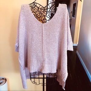 FREE PEOPLE oversized knit pullover sweater, M